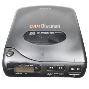 Vintage Sony‎ D-180K Car Discman CD Player Not Working Parts or Repair Only